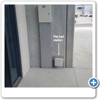Rat bait station disguised as an electrical junction box. Great for visually sensitive areas.